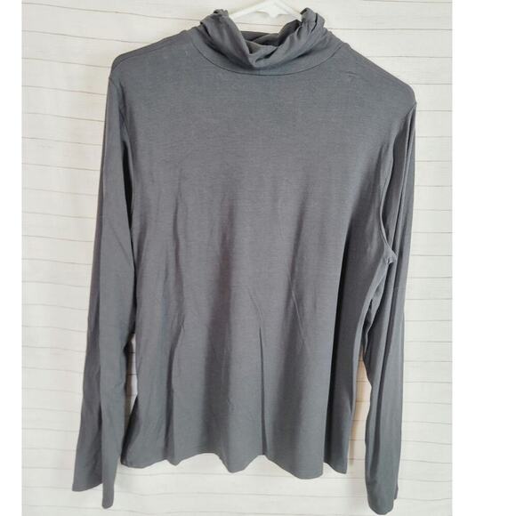 EILEEN FISHER BLACK TURTLENECK, SZ LARGE - Picture 7 of 15